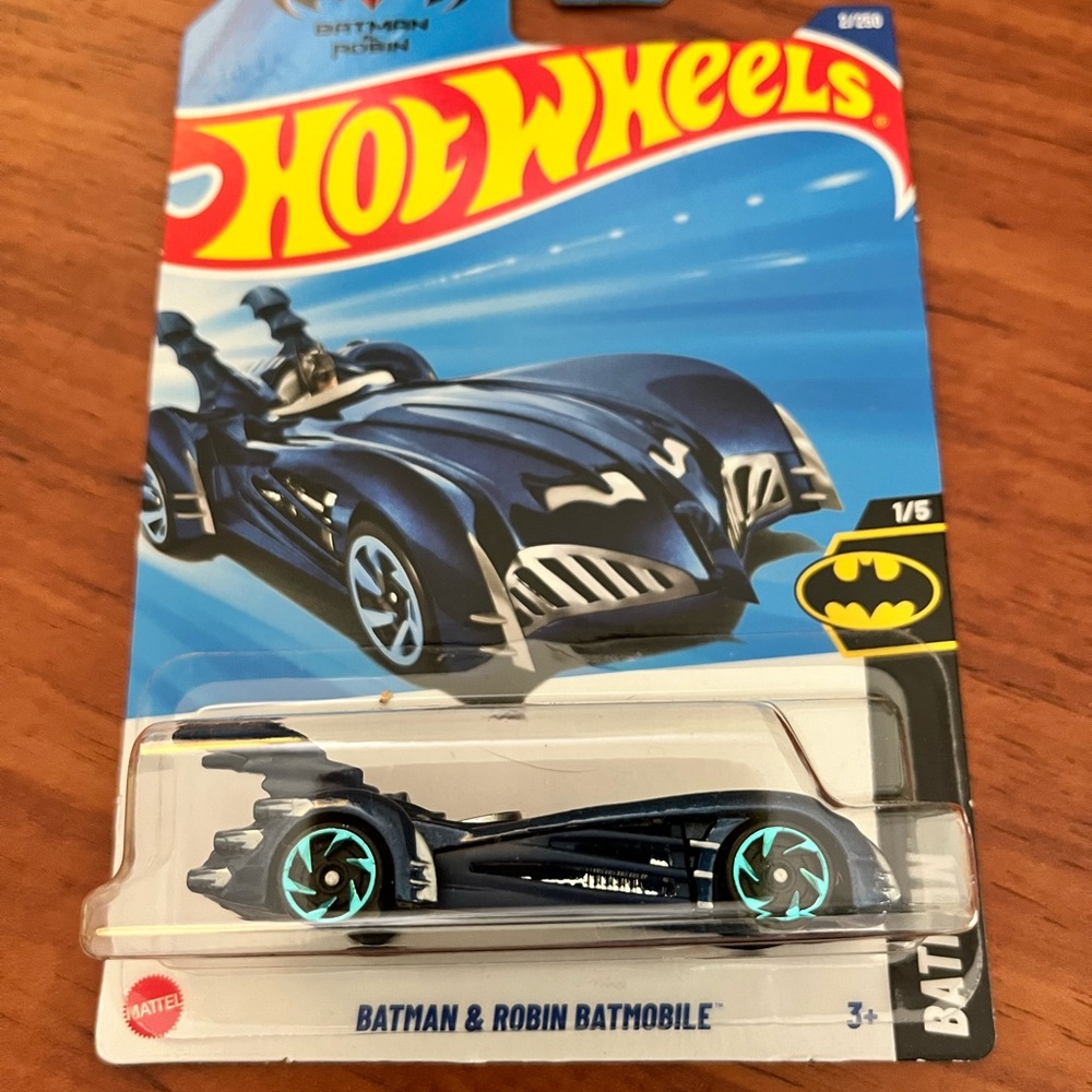 Mattel Black Batmobile Toy Car with Futuristic Design